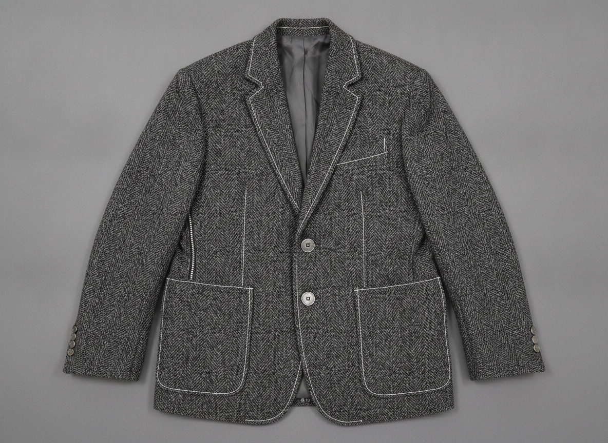 Studio flat-lay of the source garment used throughout this article