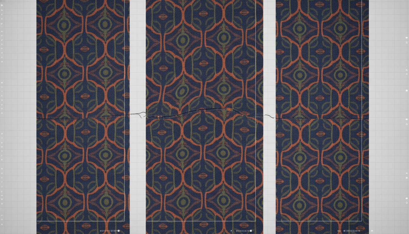 A garment print drifting and distorting across three different AI generations due to poor reference anchoring