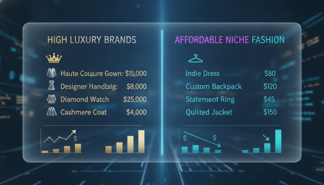 Competitor pricing comparison chart for Korean-inspired D2C fashion