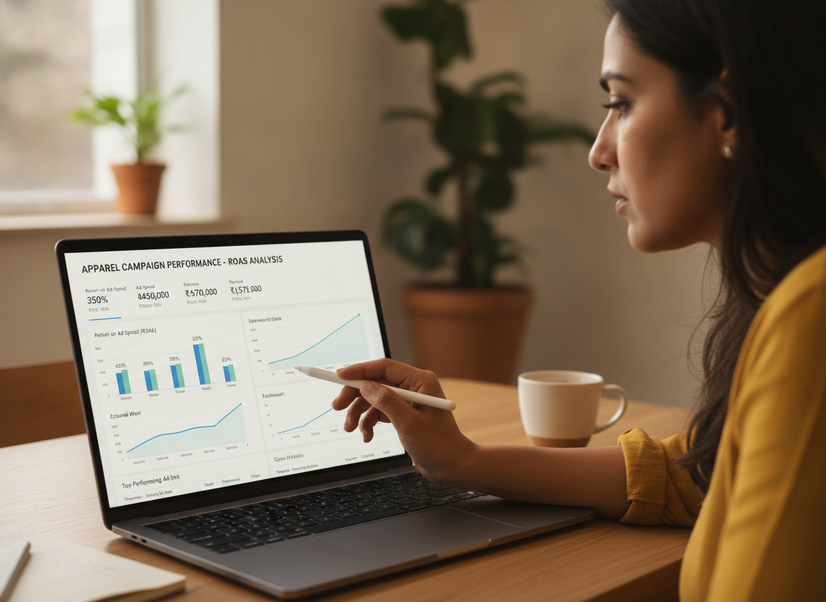 Growth marketer analyzing Meta Ads ROAS in India