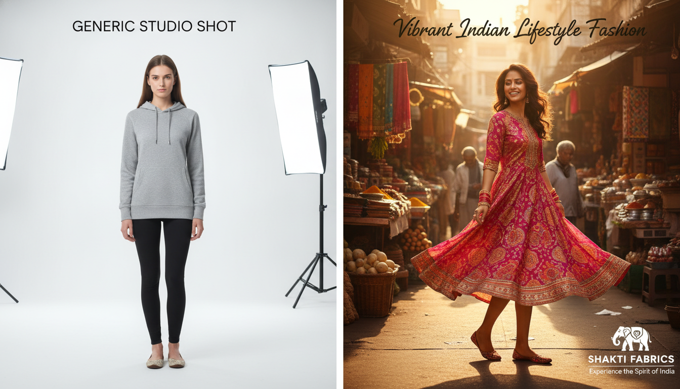 Comparison of generic vs localized fashion ad creative