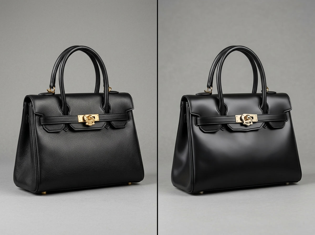 A side-by-side comparison showing an original product versus an AI-altered version, highlighting issues in product consistency.