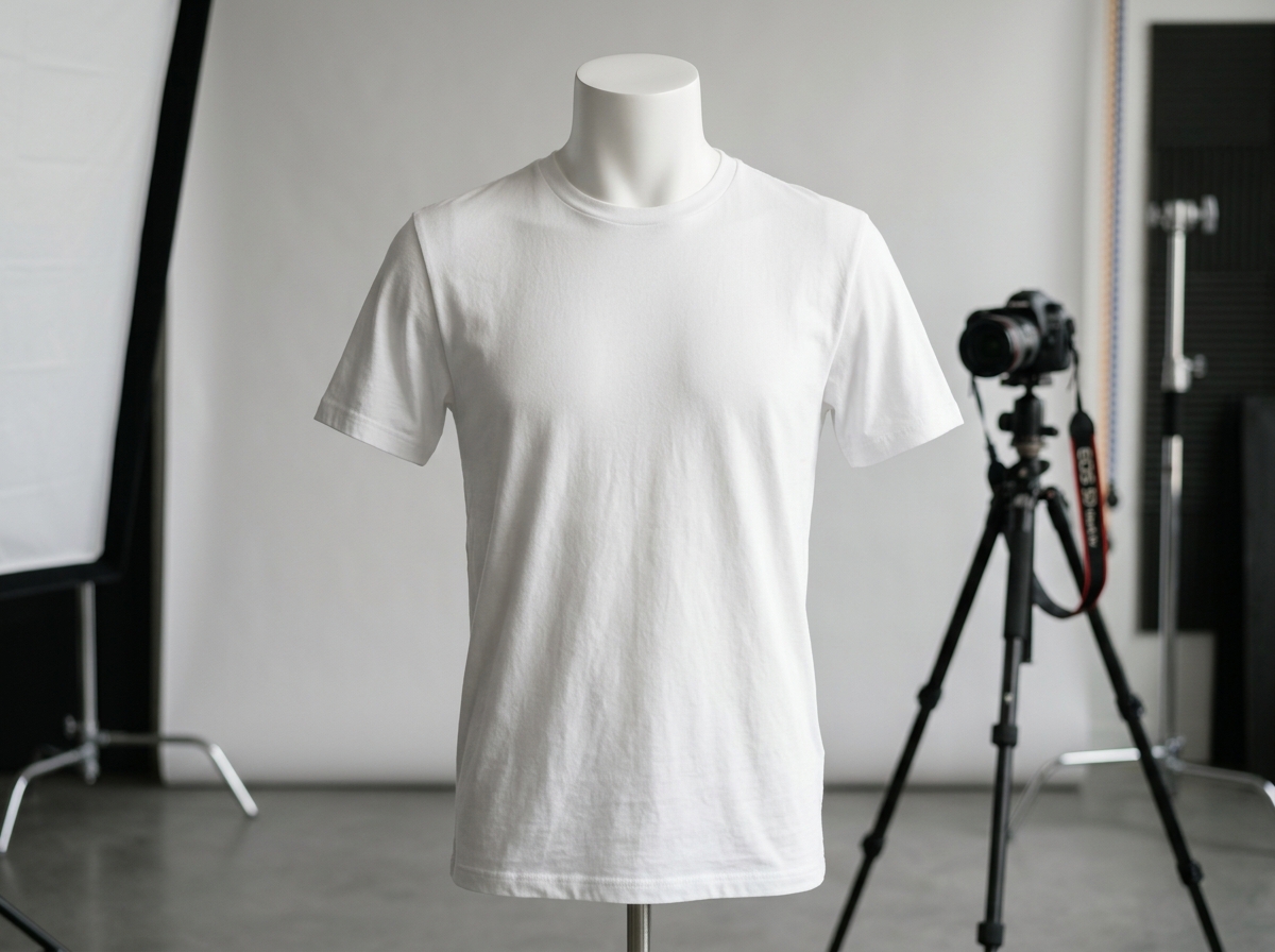 A single garment on a mannequin in a studio, representing the source image for generating all fashion product image types with AI.