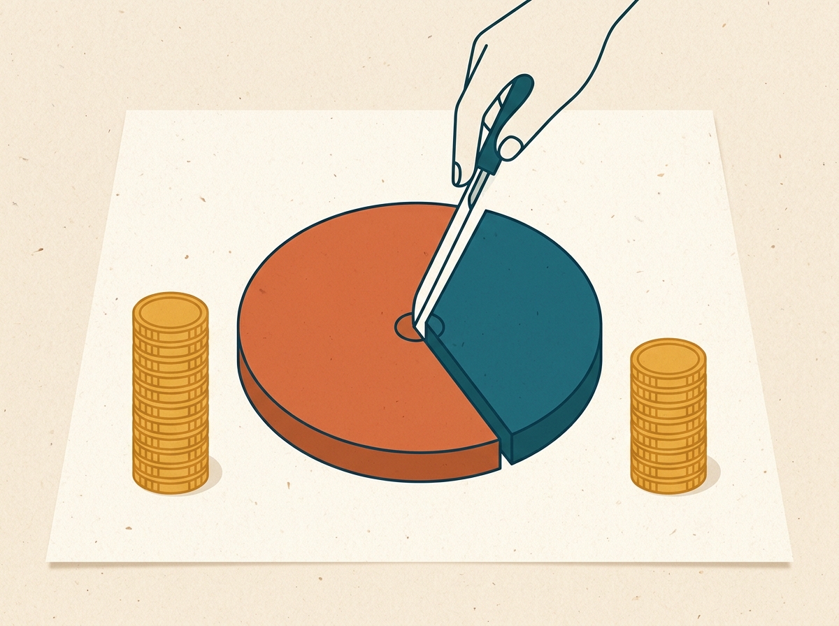 Splitting a 10 lakh ad budget between Google and Meta ads.